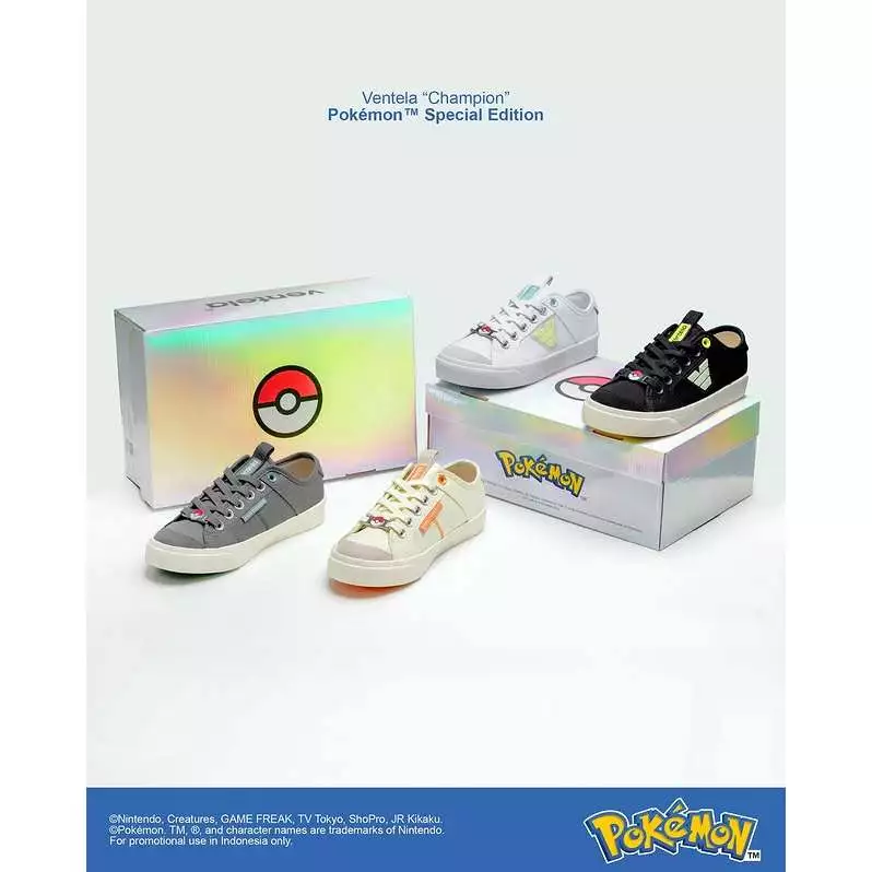 Ventela Ventela Champion Low Sneakers Cream Pokemon